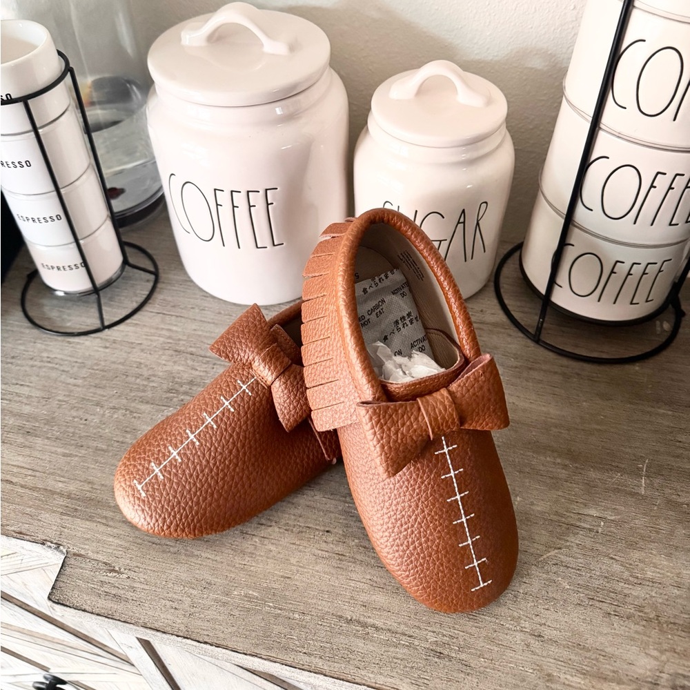 Monkey Feet Girls Football Moccasins